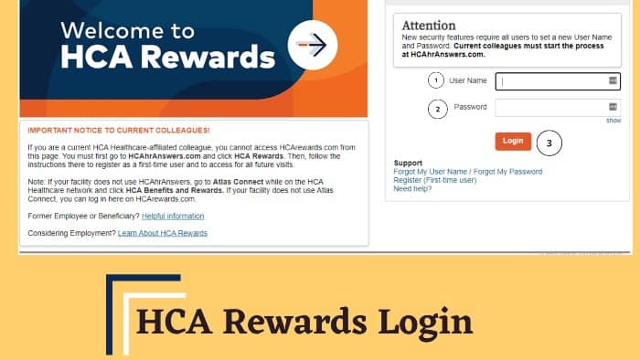 Login Portal HCA Rewards